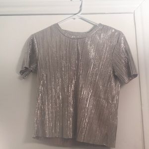 Metallic gold t shirt